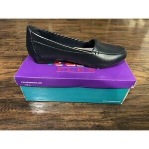 Air Flex Women's Navy Slip-On Loafers Padded Comfort Shoes Size 6.5 M NEW